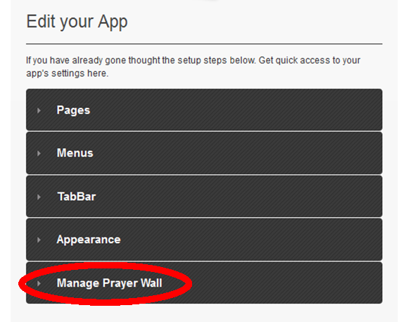 Manage Prayer Wall