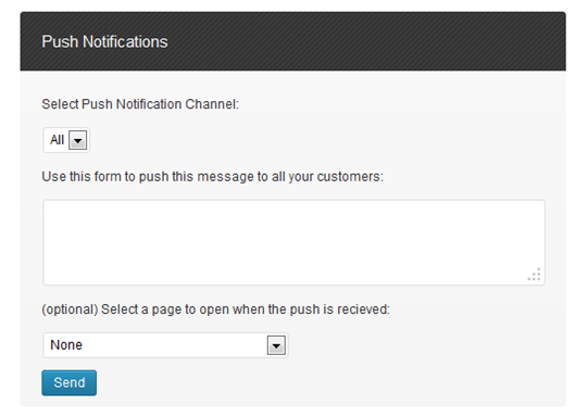 Push Notifications Push Notifications